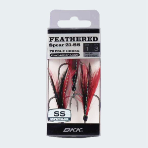 BKK Hooks Feathered Spear 21 SS Red-Black