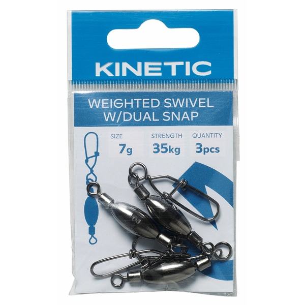 Kinetic Weighted Swivel w/Dual Snap 